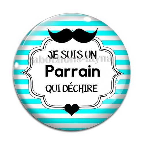 Cabochon parrain qui déchire, cabochon résine, verre rond différente taille