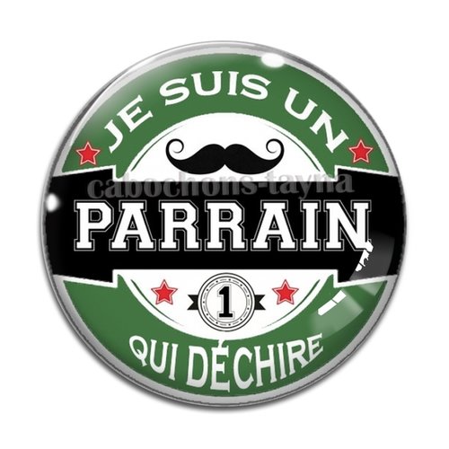 Cabochon parrain qui déchire, cabochon résine, verre rond différente taille