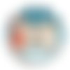 Cabochon parrain qui déchire, cabochon résine, verre rond différente taille
