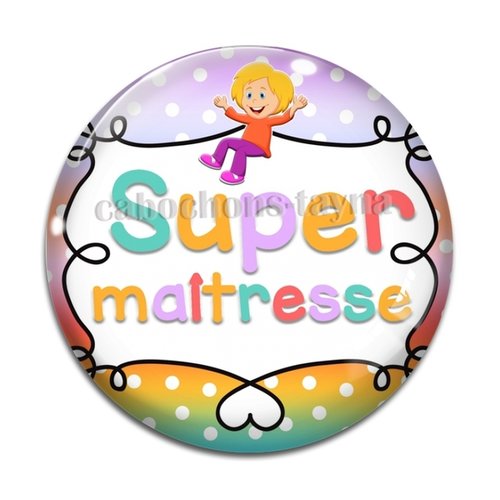 Cabochon super maîtresse, cabochon résine, verre rond différente taille