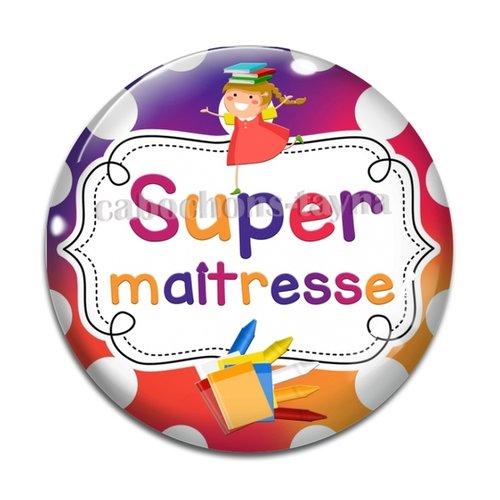 Cabochon super maîtresse, cabochon résine, verre rond différente taille