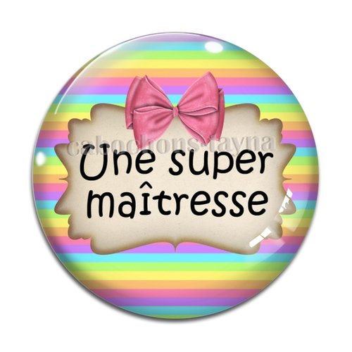 Cabochon super maîtresse, cabochon résine, verre rond différente taille