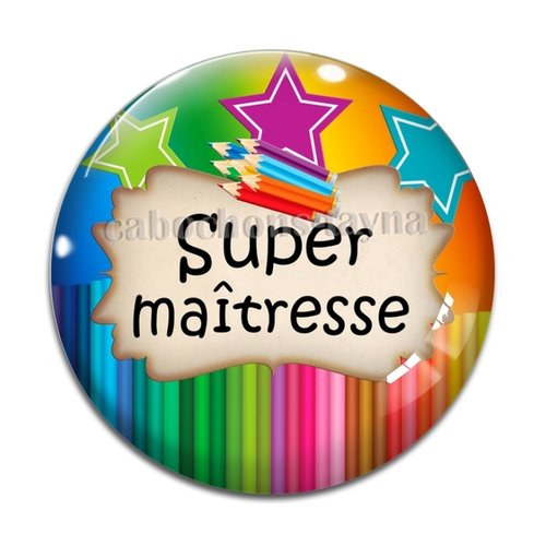 Cabochon super maîtresse, cabochon résine, verre rond différente taille
