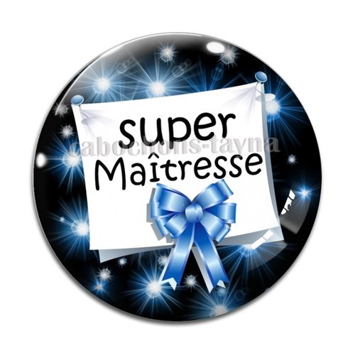 Cabochon super maîtresse, cabochon résine, verre rond différente taille