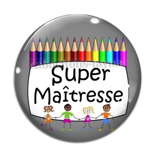 Cabochon super maîtresse, cabochon résine, verre rond différente taille