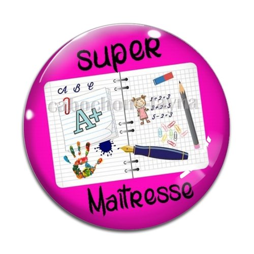 Cabochon super maîtresse, cabochon résine, verre rond différente taille