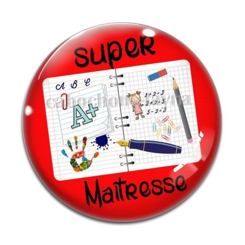 Cabochon super maîtresse, cabochon résine, verre rond différente taille