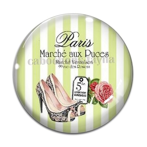 Cabochon robe, cabochon résine - ou verre rond différente taille