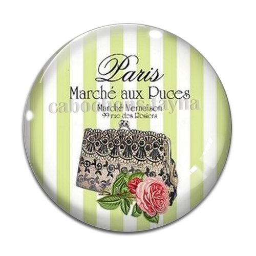Cabochon robe, cabochon résine - ou verre rond différente taille