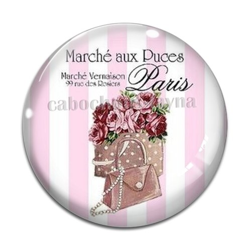 Cabochon robe, cabochon résine - ou verre rond différente taille