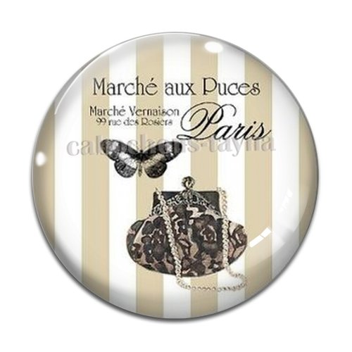 Cabochon robe, cabochon résine - ou verre rond différente taille