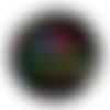 Cabochon je suis une maîtresse qui déchire, cabochon résine, verre rond différente taille