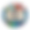 Cabochon meilleure maîtresse, cabochon résine, verre rond différente taille
