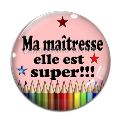 Cabochon super maîtresse, cabochon résine, verre rond différente taille