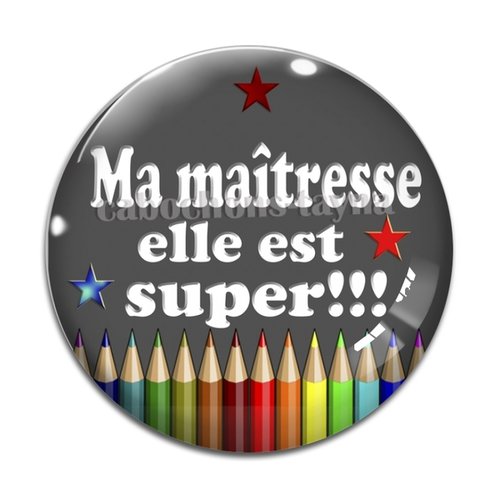 Cabochon super maîtresse, cabochon résine, verre rond différente taille