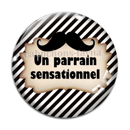 Cabochon parrain sensationnel, cabochon résine, verre rond différente taille