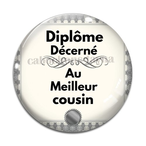 Cabochon meilleur cousin, cabochon résine, verre rond différente taille