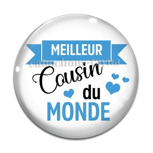 Cabochon meilleur cousin, cabochon résine, verre rond différente taille