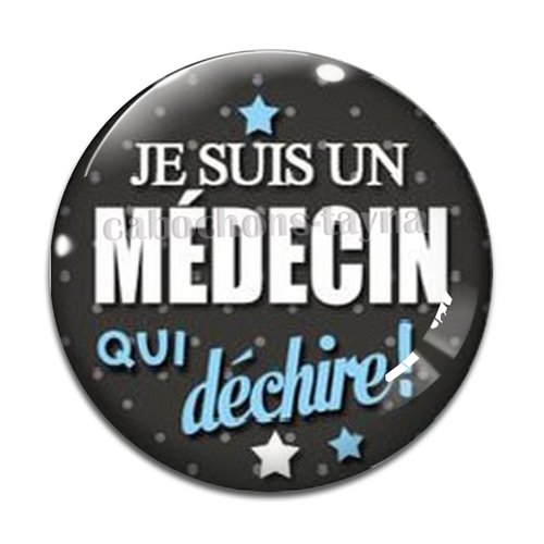 Cabochon médecin, cabochon résine, verre rond différente taille