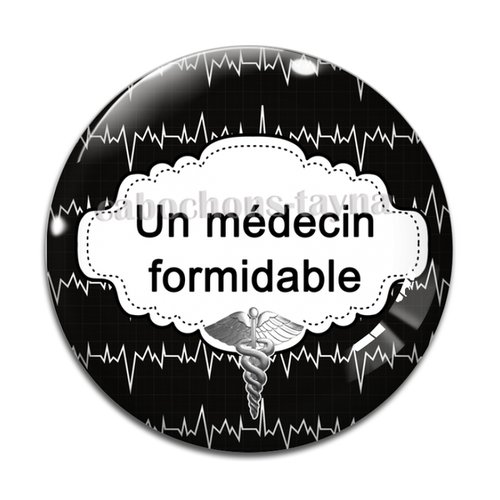 Cabochon médecin, cabochon résine, verre rond différente taille