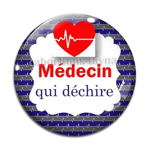 Cabochon médecin, cabochon résine, verre rond différente taille