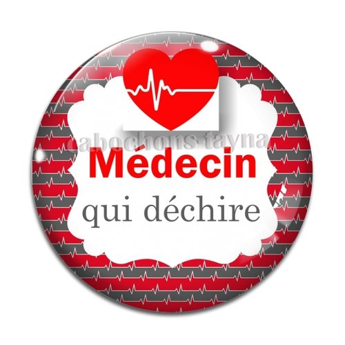 Cabochon médecin, cabochon résine, verre rond différente taille