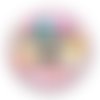 Cabochon auxiliaire de crèche, cabochon résine, verre rond différente taille