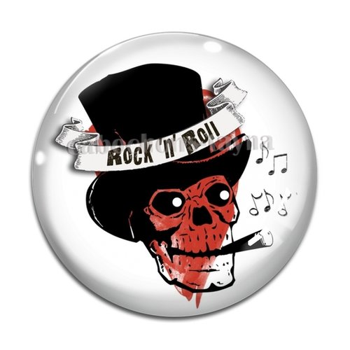 Cabochon rock e roll, cabochon résine, verre rond différente taille