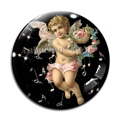 Cabochon ange, cabochon résine ou verre rond différente taille