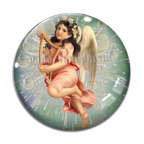 Cabochon ange, cabochon résine ou verre rond différente taille