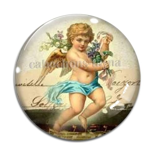 Cabochon ange, cabochon résine ou verre rond différente taille