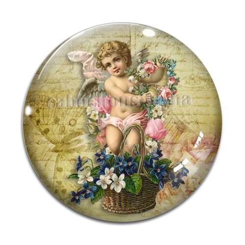 Cabochon ange, cabochon résine ou verre rond différente taille