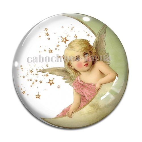 Cabochon ange, cabochon résine ou verre rond différente taille