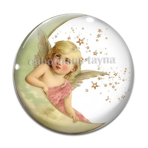 Cabochon ange, cabochon résine ou verre rond différente taille