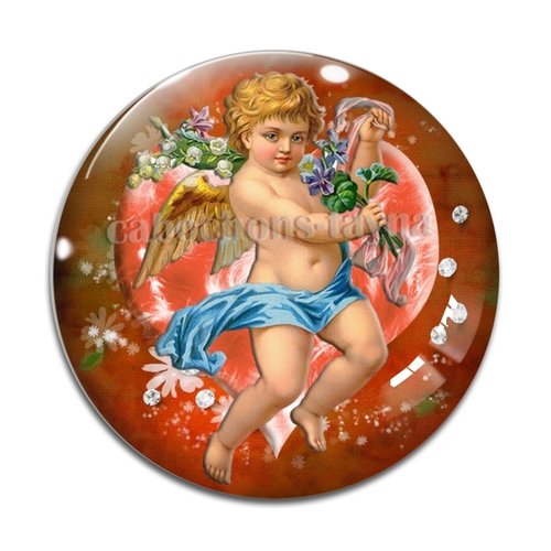 Cabochon ange, cabochon résine ou verre rond différente taille