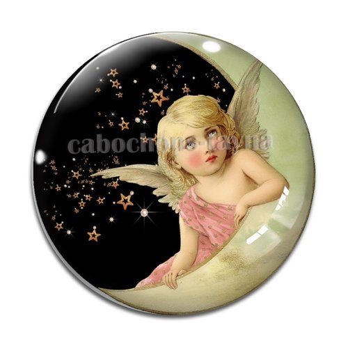 Cabochon ange, cabochon résine ou verre rond différente taille