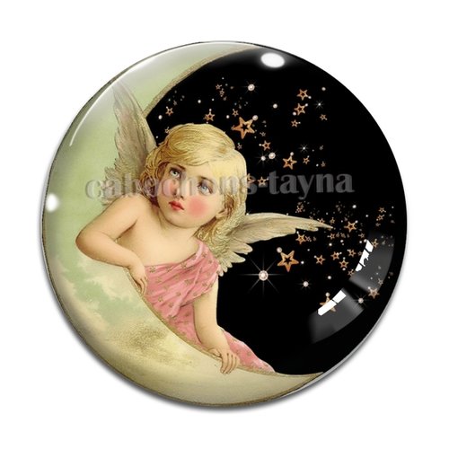 Cabochon ange, cabochon résine ou verre rond différente taille
