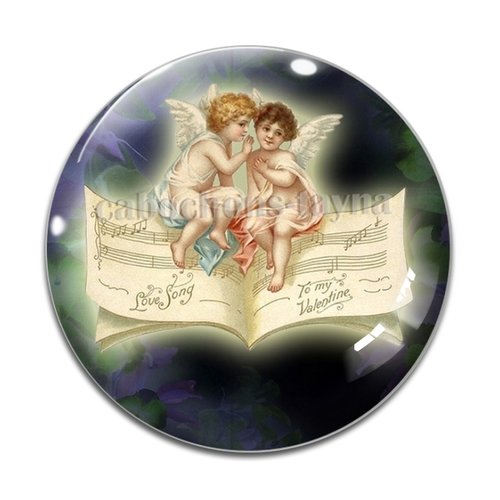 Cabochon ange, cabochon résine ou verre rond différente taille
