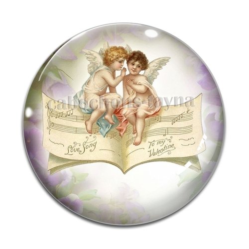 Cabochon ange, cabochon résine ou verre rond différente taille