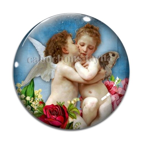 Cabochon ange, cabochon résine ou verre rond différente taille