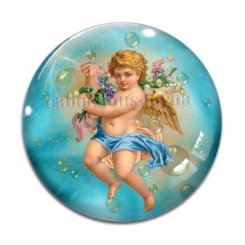 Cabochon ange, cabochon résine ou verre rond différente taille