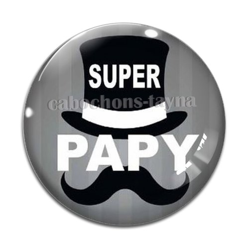 Cabochon super papy, cabochon résine ou verre rond différente taille