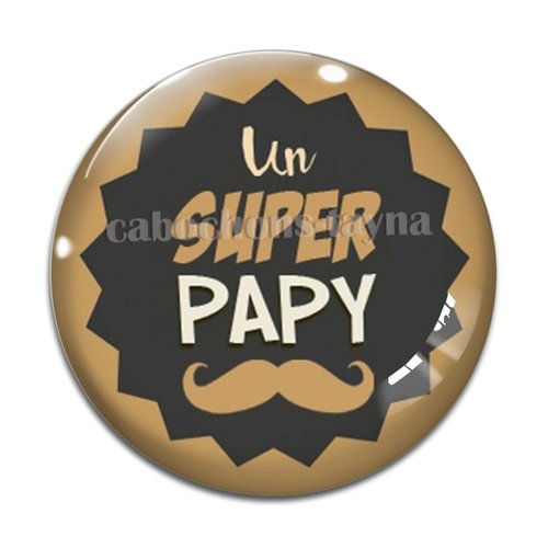 Cabochon super papy, cabochon résine ou verre rond différente taille