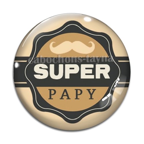 Cabochon super papy, cabochon résine ou verre rond différente taille