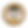 Cabochon papa mon héros, cabochon résine ou verre rond différente taille