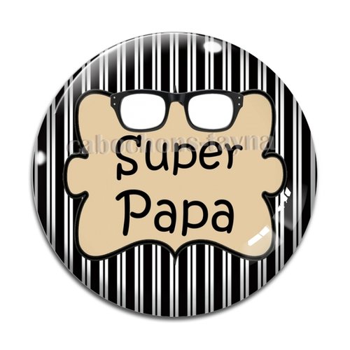 Cabochon super papa, cabochon résine ou verre rond différente taille