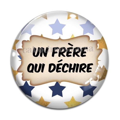 Cabochon un frère qui déchire, cabochon résine, verre rond différente taille