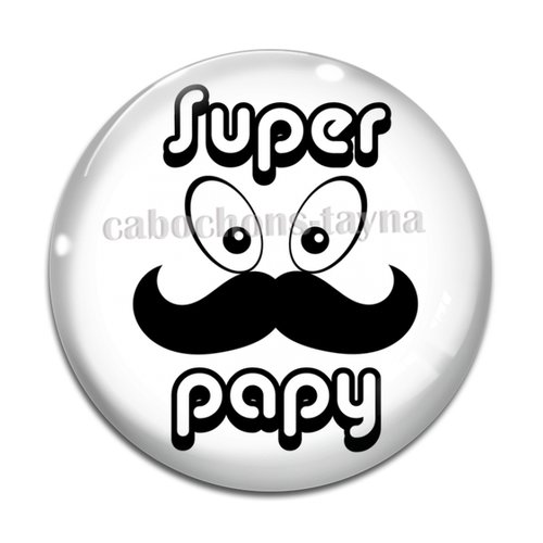 Cabochon super papy, cabochon résine ou verre rond différente taille
