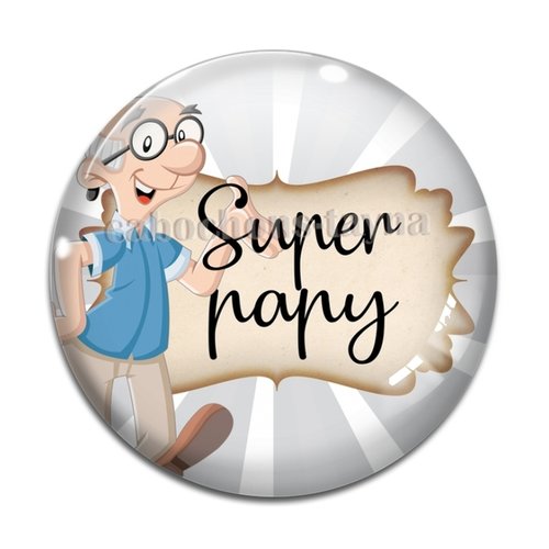 Cabochon super papy, cabochon résine ou verre rond différente taille