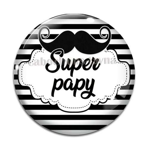 Cabochon super papy, cabochon résine ou verre rond différente taille